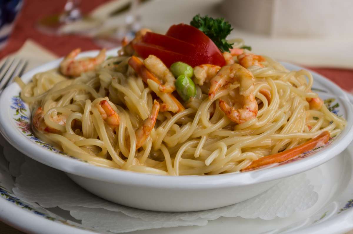 Spaghetti Prawns